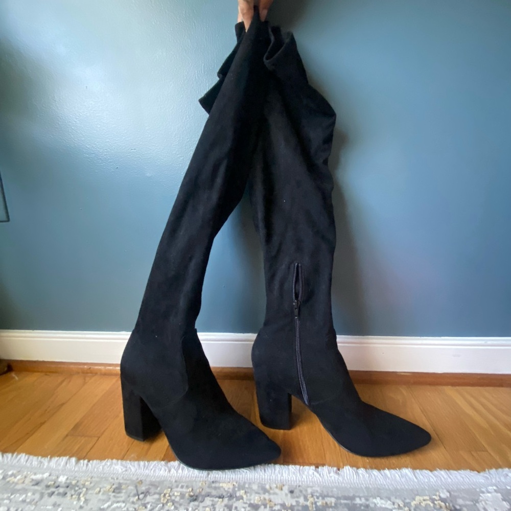 Suede Knee High Boots sz 10